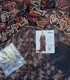 Lawn 3p Suit Fine Quality Allover Shirt Dyed Trouser with digital voil lawn dupatta 9515