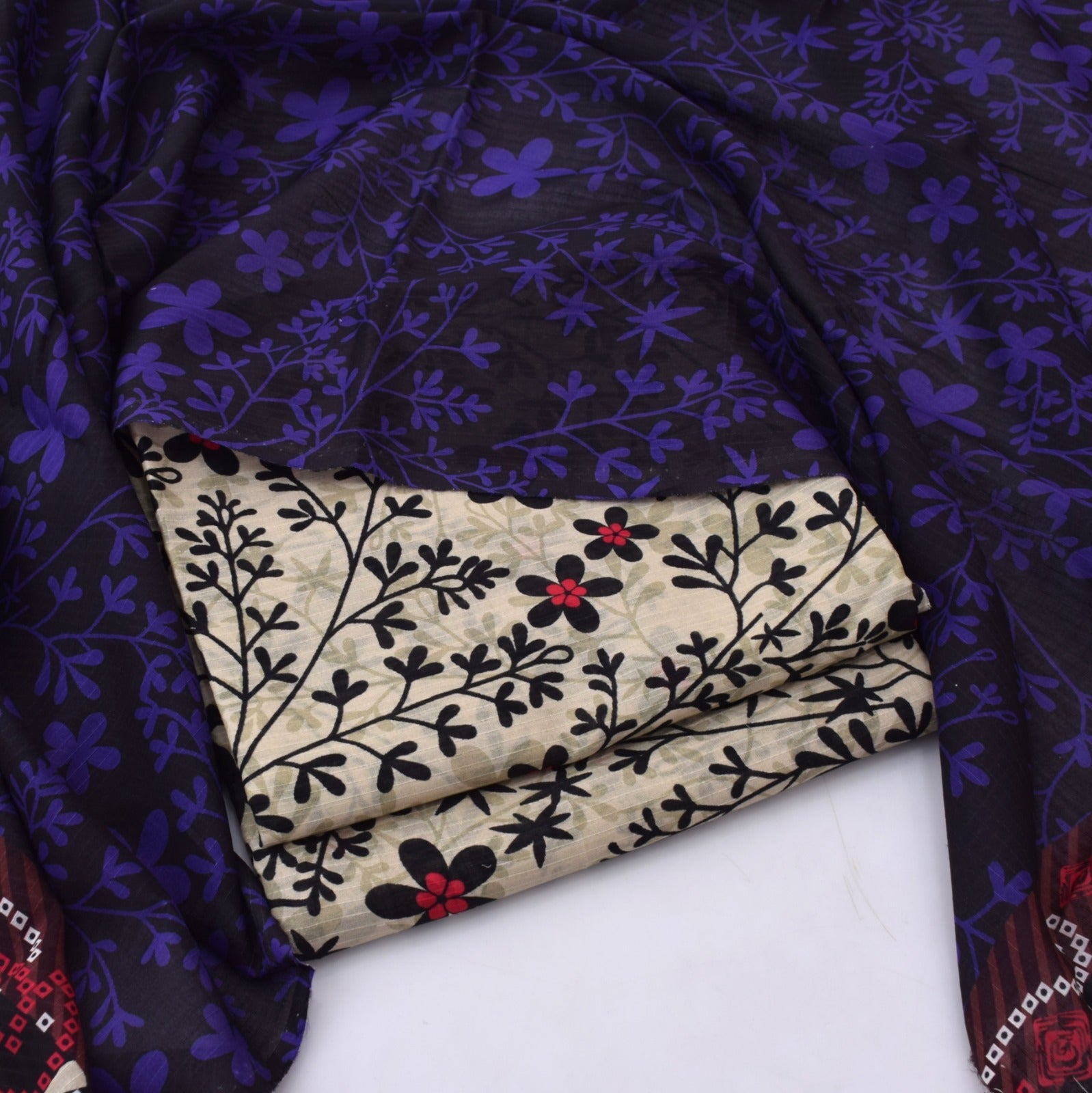 Baroque 3pc Bana Dora Lawn Allover Shirt Trouser with digital dupatta 9557