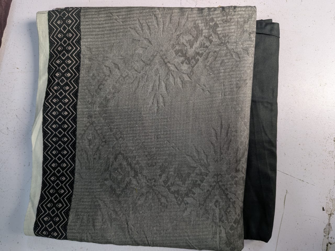 Linen Two Piece Suit Gala Daman Shirt Plain Trouser L6024