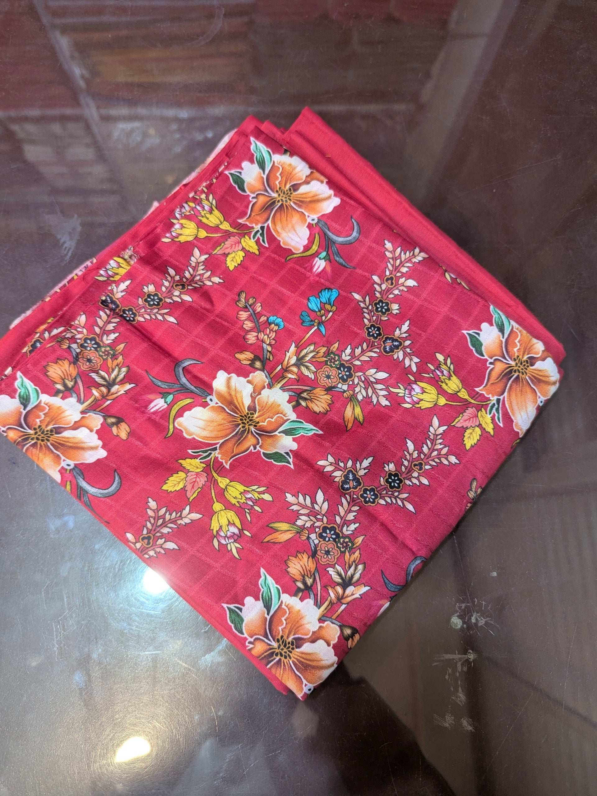 Linen Two Piece Suit Allover Shirt Plain Trouser L6103