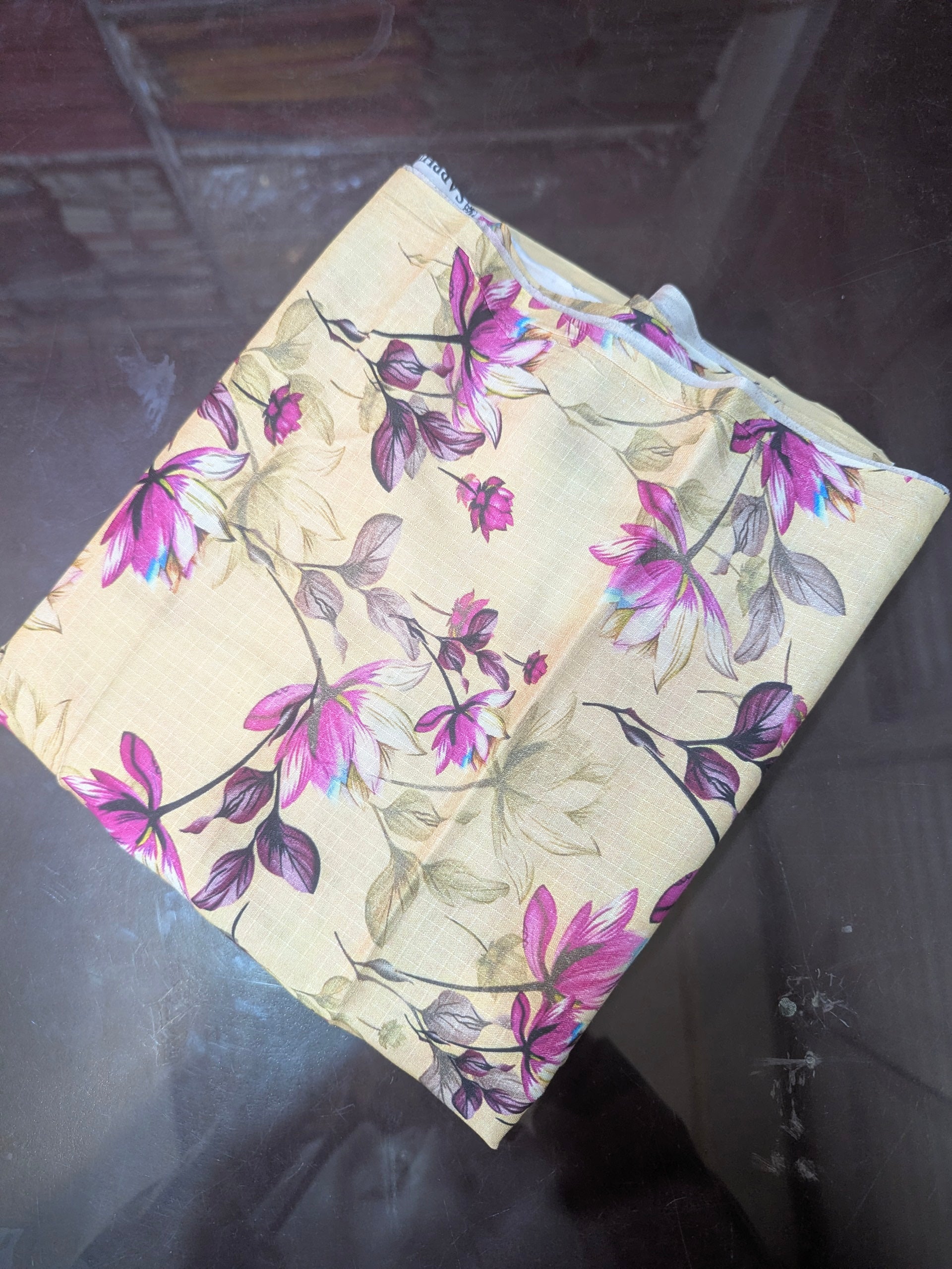 Linen Two Piece Suit Allover Shirt Plain Trouser L6112