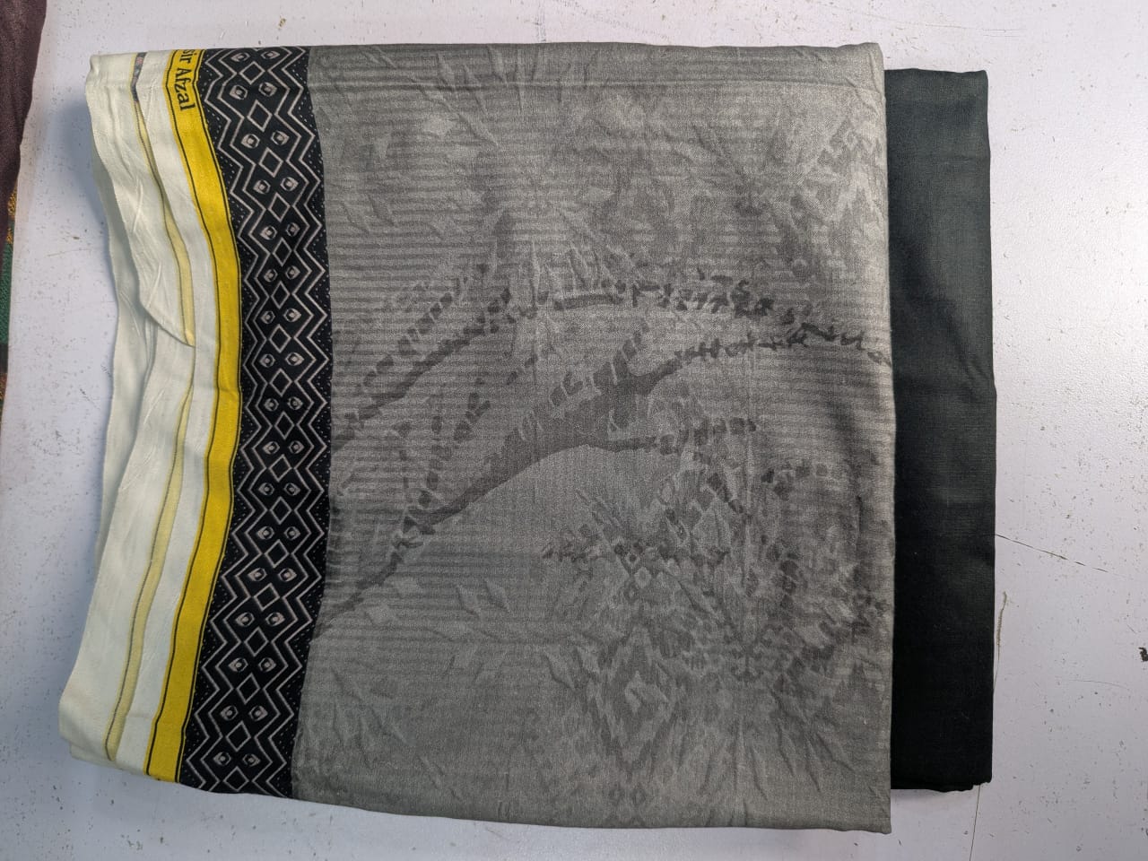 Linen Two Piece Suit Gala Daman Shirt Plain Trouser L6022