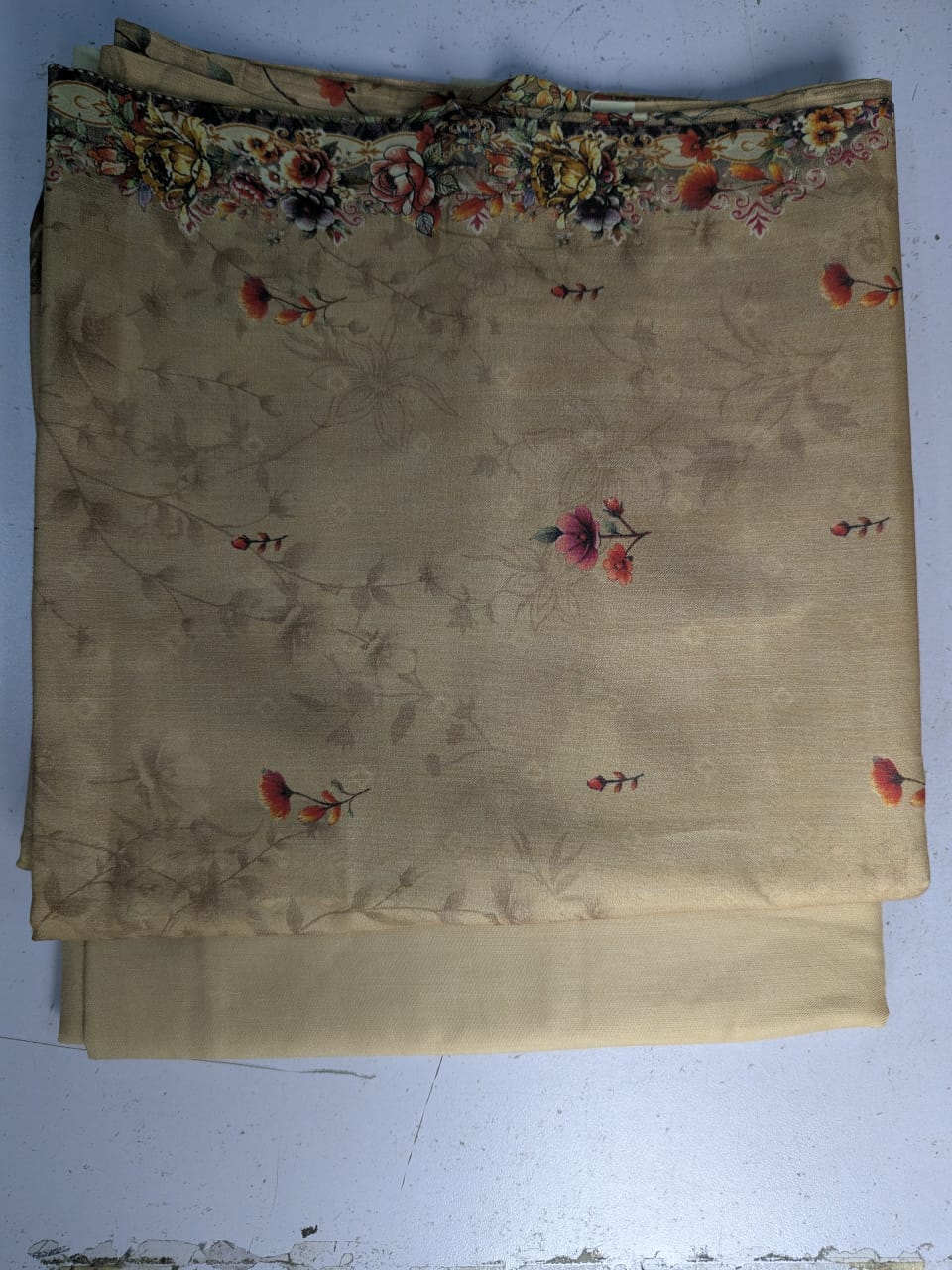 Linen Two Piece Suit Gala Daman Shirt Plain Trouser L6018