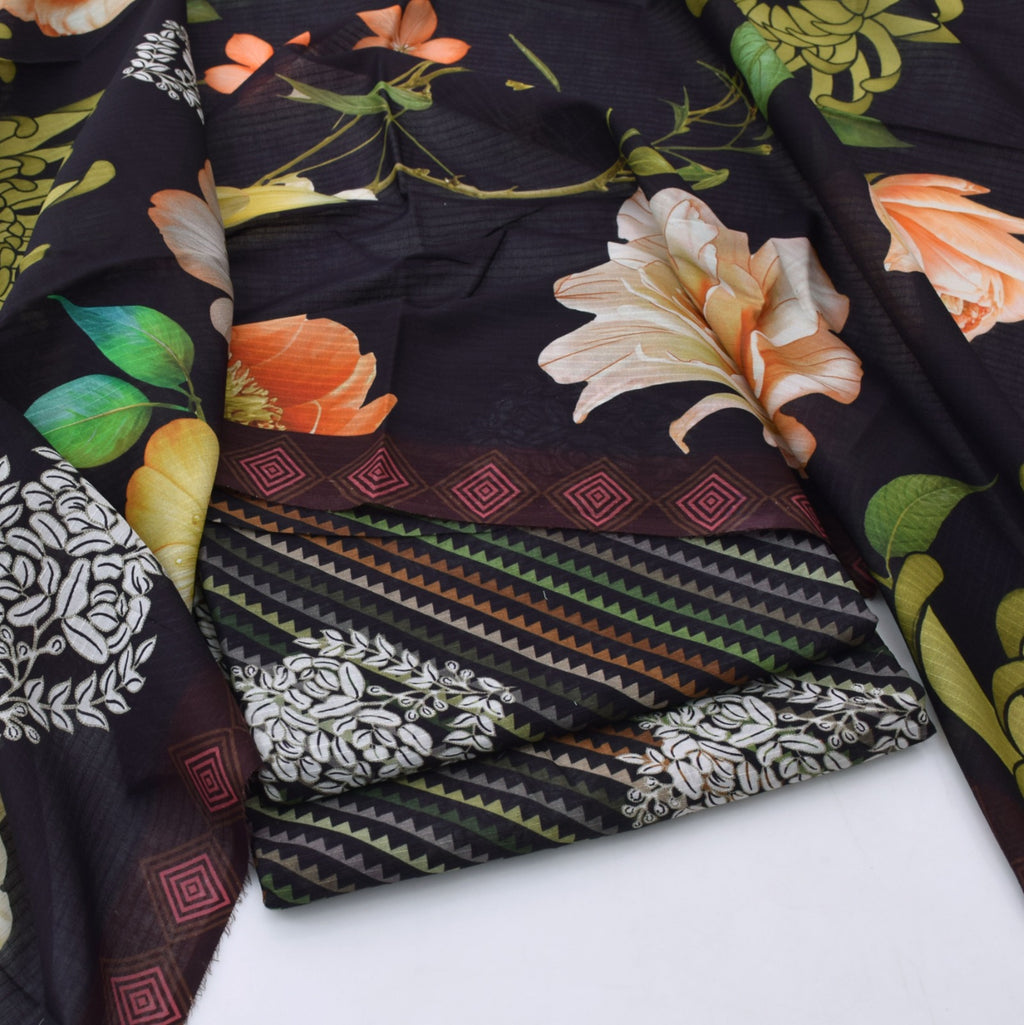 3pc Bana Dora Lawn Allover Shirt Trouser with digital dupatta 9562