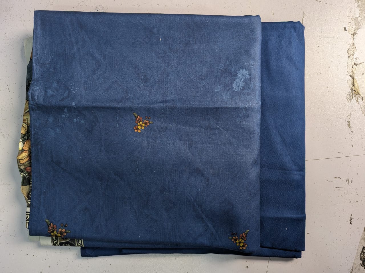 Linen Two Piece Suit Gala Daman Shirt Plain Trouser L6011