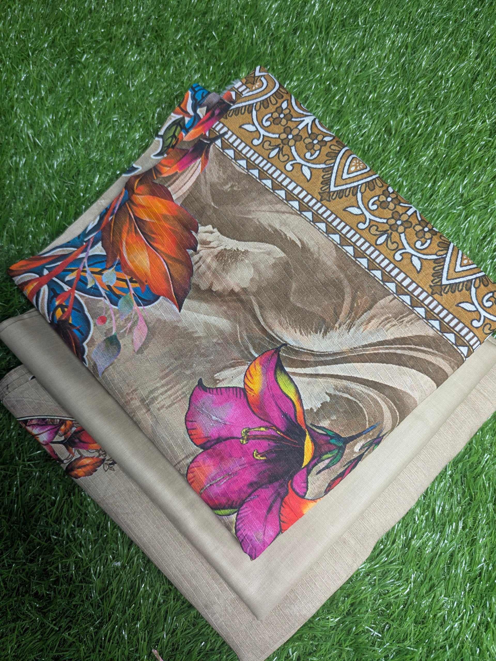 Bana Dora Gala daman Lawn 3p palkee digital 9614