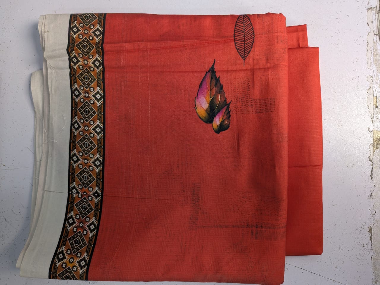 Linen Two Piece Suit Gala Daman Shirt Plain Trouser L6027