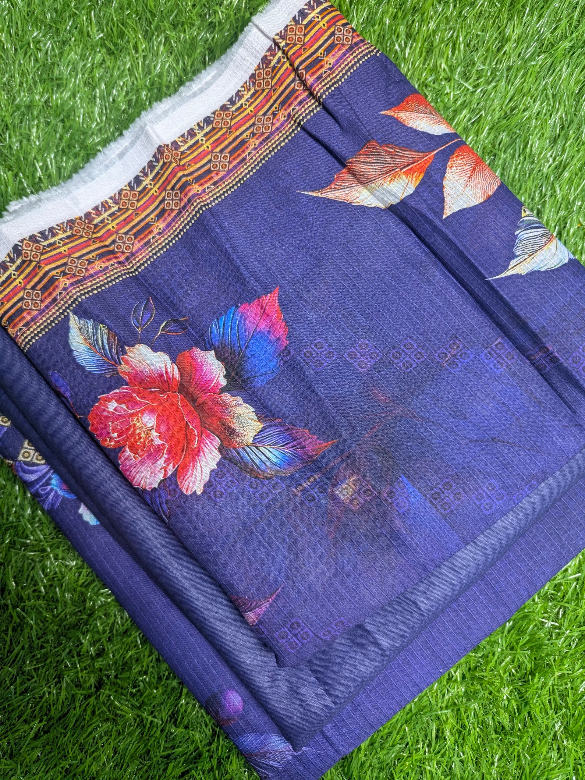 Bana Dora Gala daman Lawn 3p palkee digital 9616